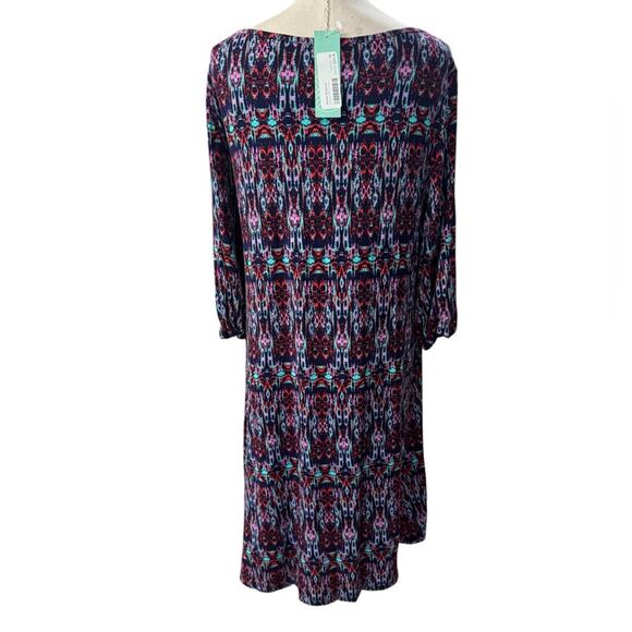 Market & Spruce MAEBY Abstract Long Sleeve Knit Dress NEW Size Medium - Picture 4 of 12